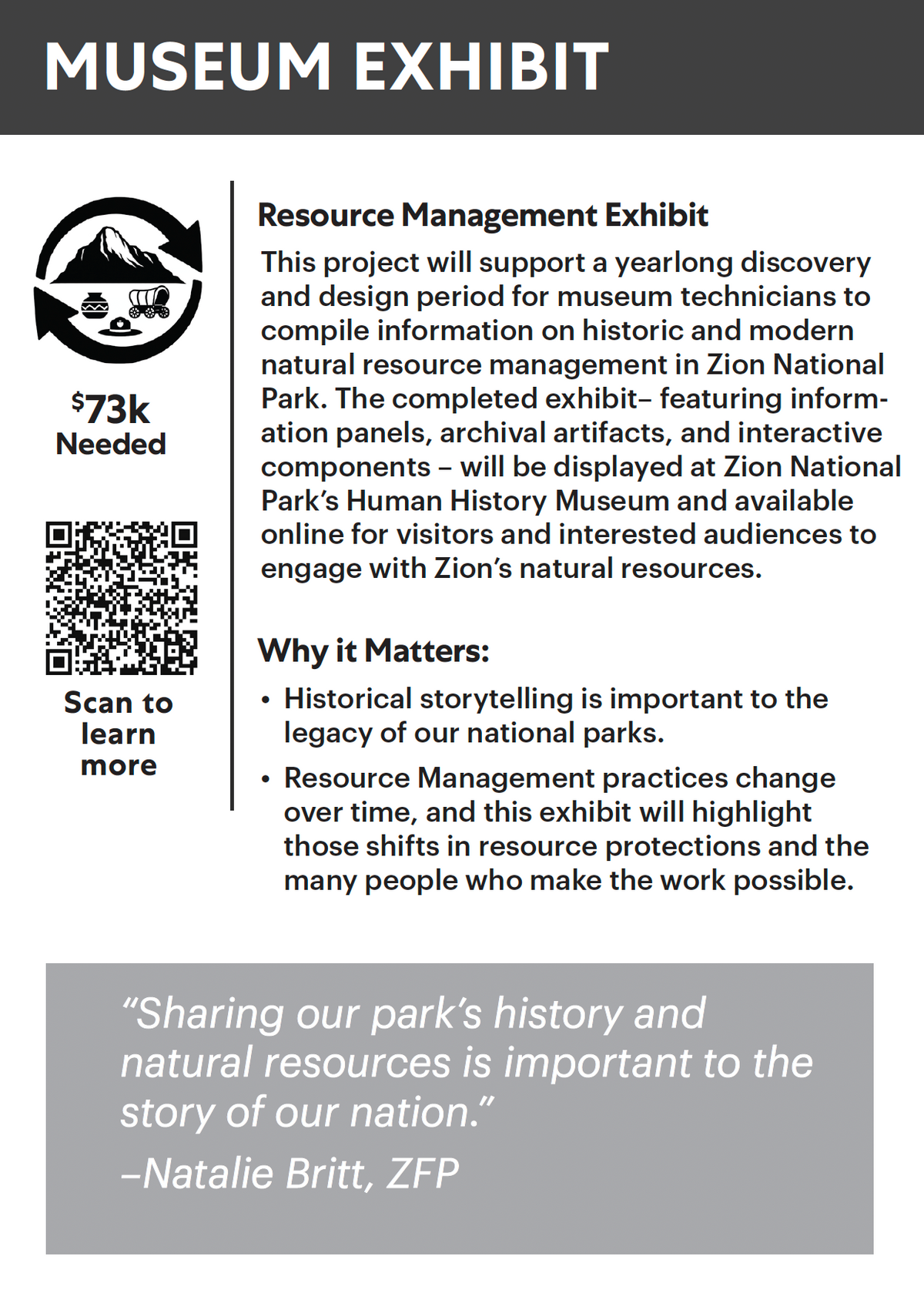 A New Resource Management Exhibit for Zion’s Museum — back