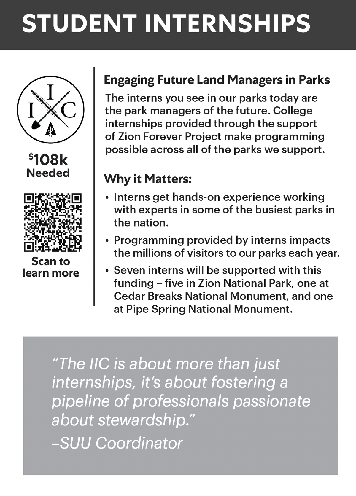 College Internships – Creating Future Park Leadership — back