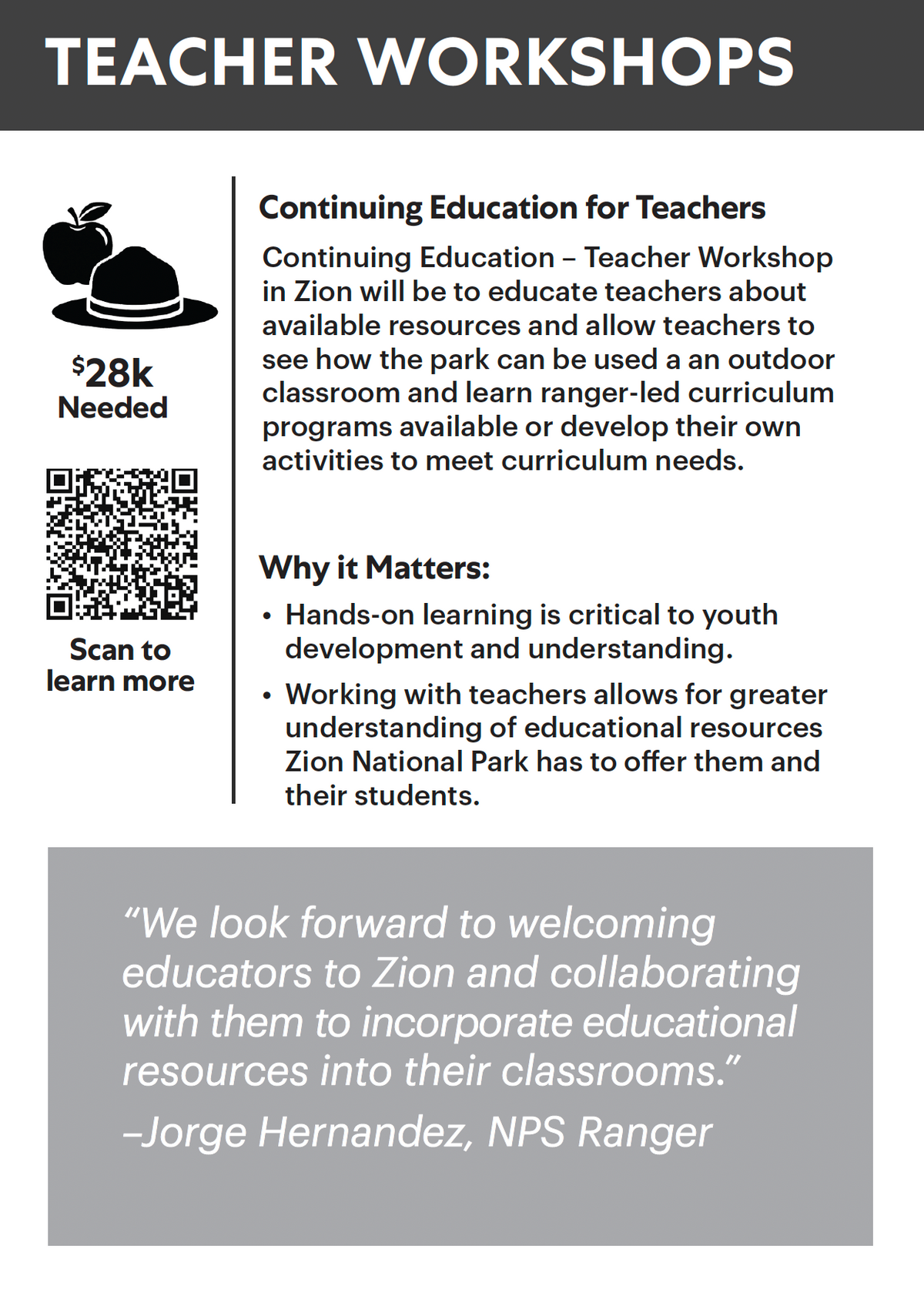 Continuing Education – Teacher Workshop in Zion — back