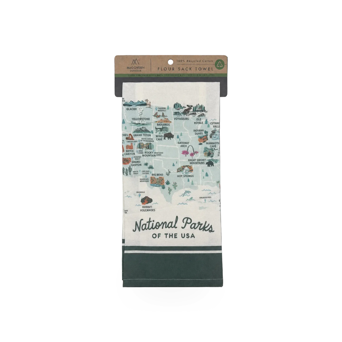 Towel - National Parks Flour Sack