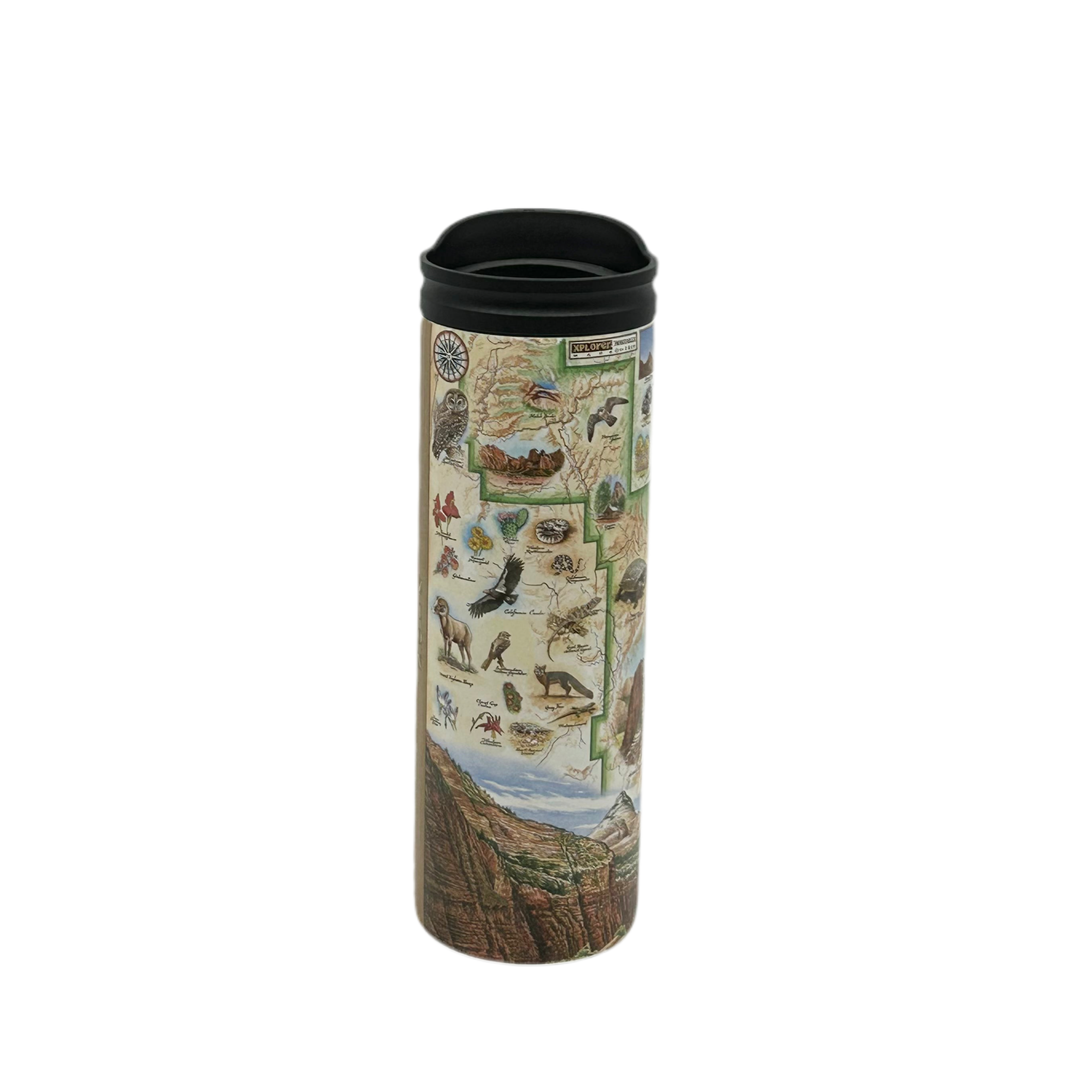 Tumbler - Xplorer Zion Map - Zion Natl Park Forever Project