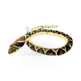 Soft plush rattlesnake toy by Nature Planet Inc, featuring realistic green and brown scales and a friendly expression.