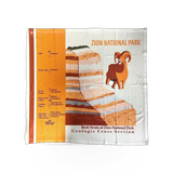 Concept 360 Zion Geology Rock Layers themed bandana featuring detailed geological pattern in vibrant colors.
