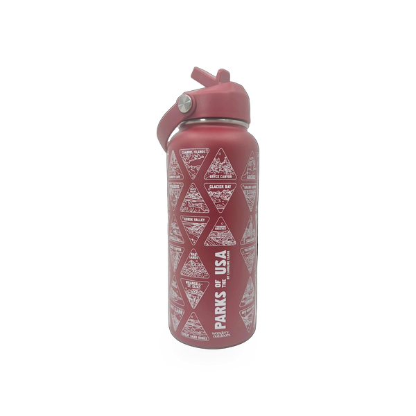 Water Bottle - Wondery Parks of the USA Bucket List - Canyon Clay