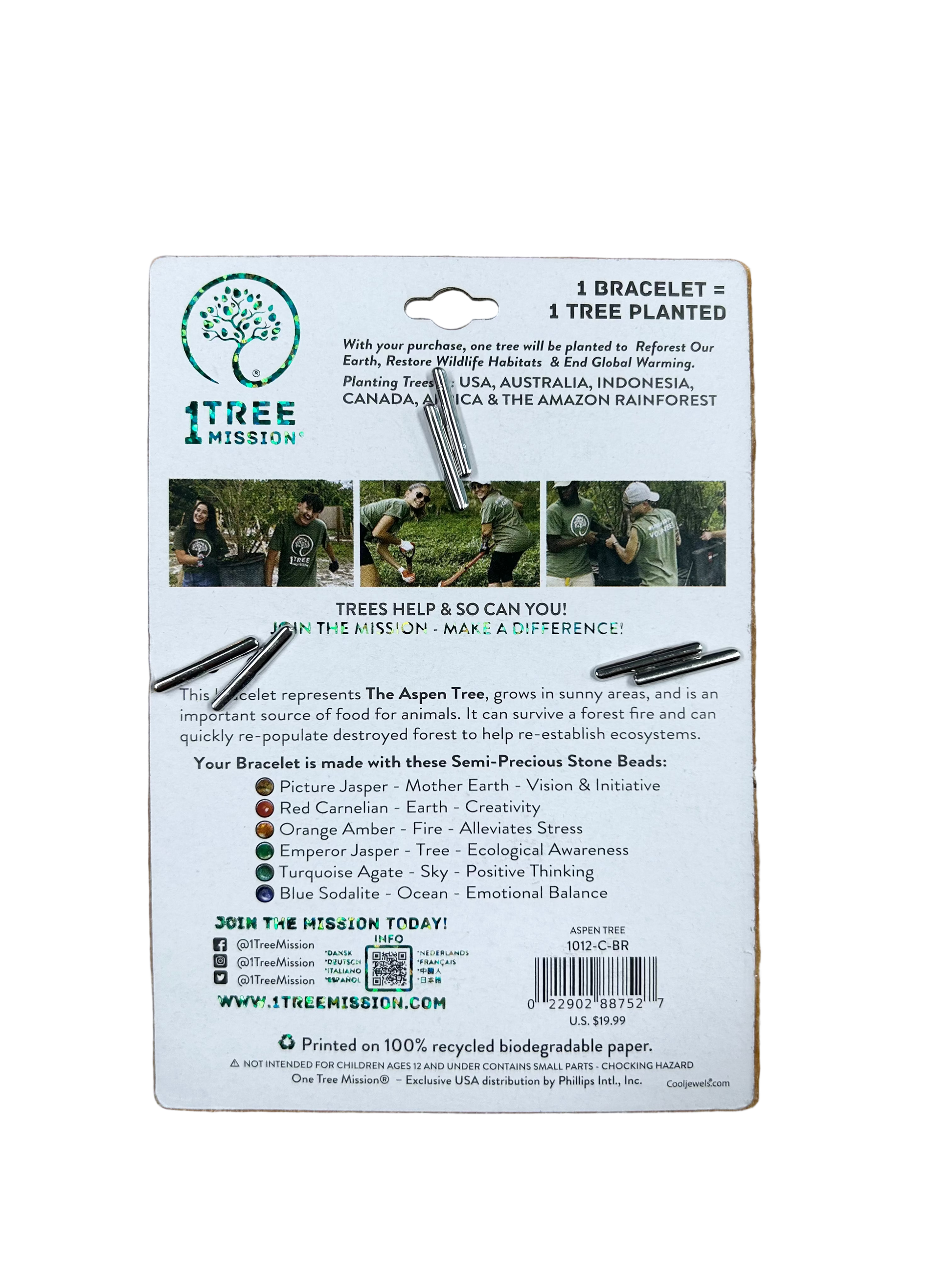Bracelet - 1 Tree Mission CEBR - Zion Natl Park Forever Project