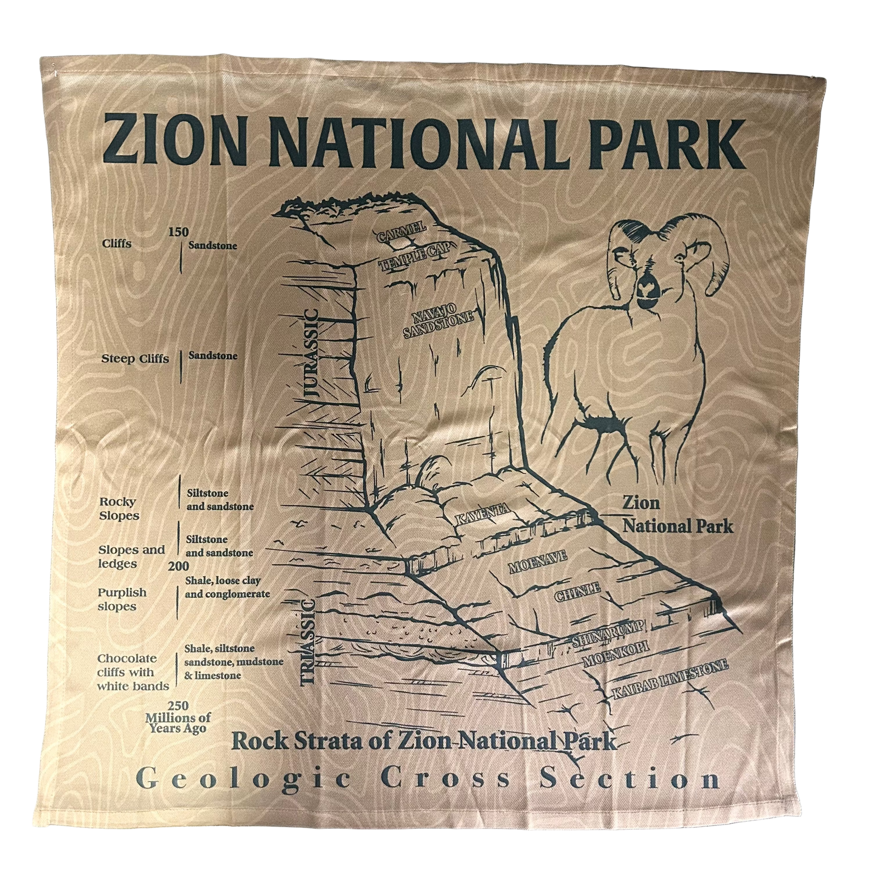 Bandana - Zion Geology Rock Layers
