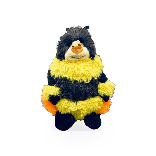 Soft plush bee toy from Wild Republic's Snuggleluvs collection, featuring a cute and cuddly yellow and black bee design.