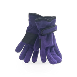 Ladies' fleece safety gloves by Wilcor International, showing soft, warm fleece material and secure fit design.