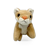 Unipak plush mountain lion finger puppet, soft and detailed toy, perfect for imaginative play or costume accessories.