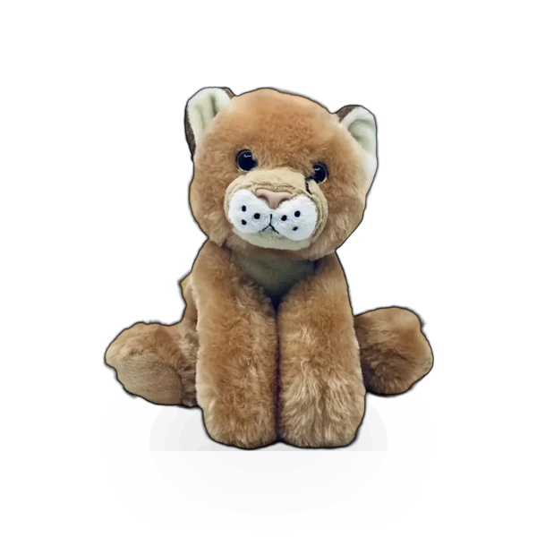 Soft plush mountain lion toy from Wild Onez by Zoologee, featuring realistic details and a cuddly appearance.