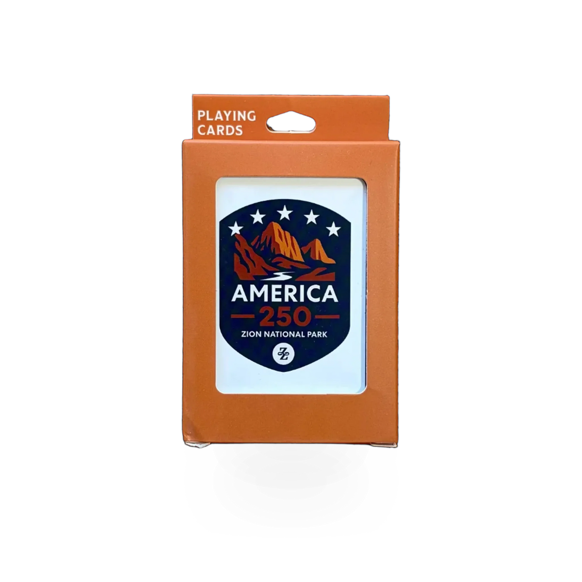 Impact Photographics America 250 playing cards set, vibrant design featuring patriotic symbols and bold colors.