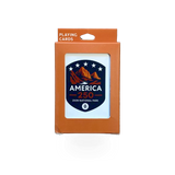 Impact Photographics America 250 playing cards set, vibrant design featuring patriotic symbols and bold colors.