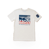 Celebrate America 250 T-shirt by Keezer Sportswear featuring patriotic design with stars and stripes, front view showing vibrant print.