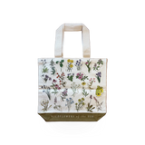 Canvas tote bag featuring wildflowers of the USA with a nature-inspired design by McGovern Maps.