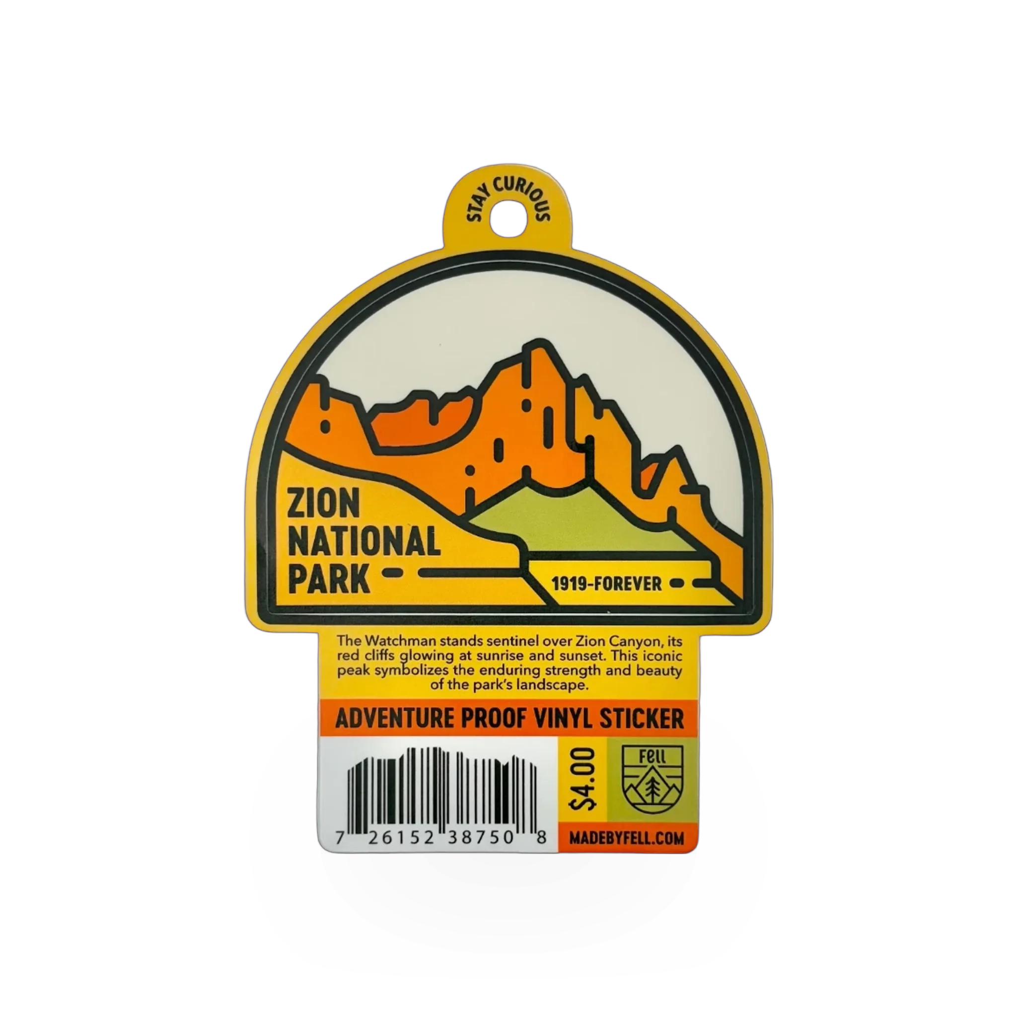 Fell Watchman Daytime Fell sticker featuring a detailed illustration of a watchman character on a white background.