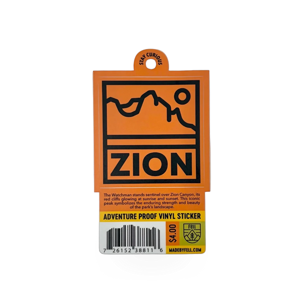 Fell Eurostyle Watchman Fell sticker featuring bold design on a white background, ideal for decorating notebooks or laptops.