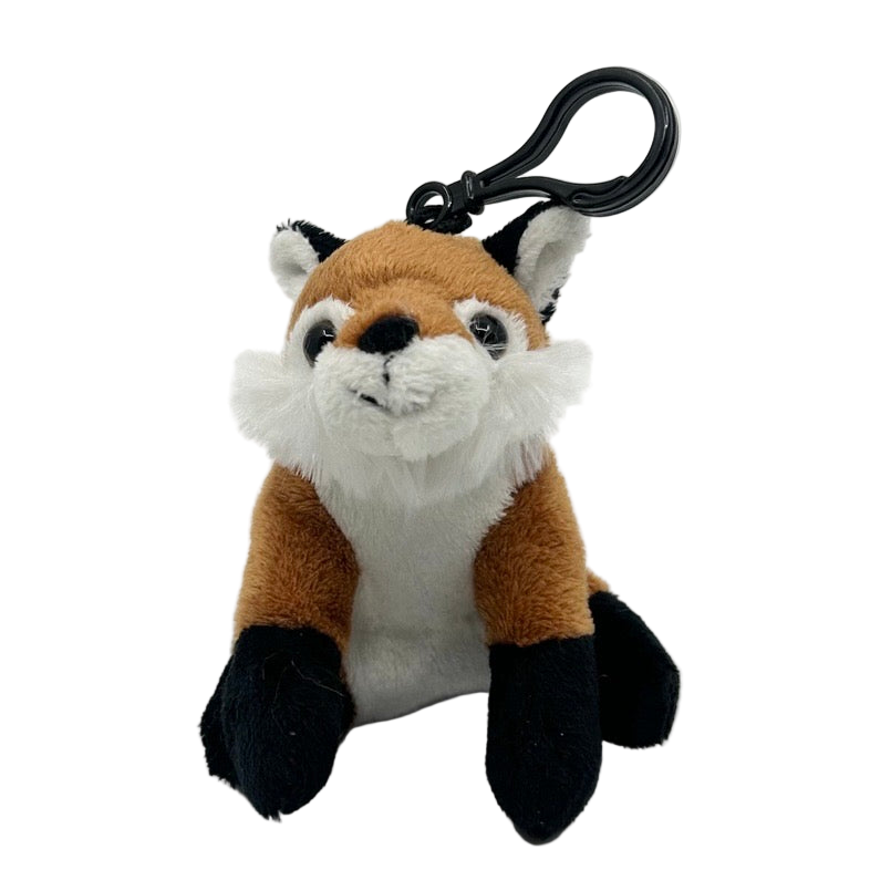 Keychain - 3.5" Fox Charm Plush Dntd