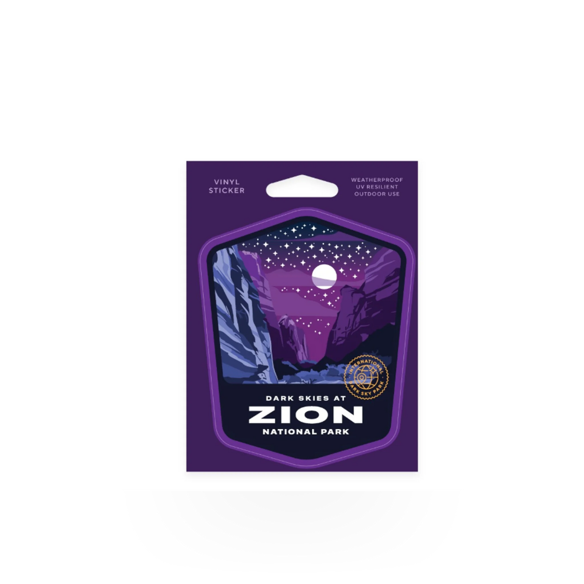 Sticker - Zion NP - Dark Skies Badge