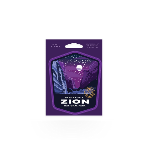 Sticker - Zion NP - Dark Skies Badge