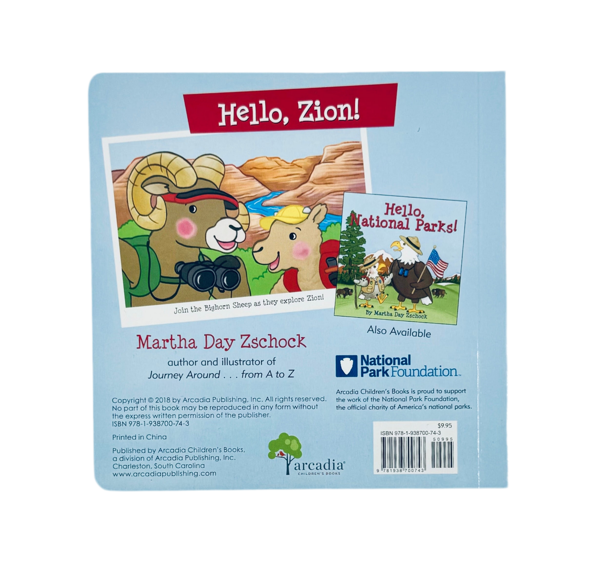 Book - Hello Zion Board Book - Zion Natl Park Forever Project