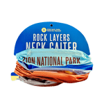 Smith Western Bana Zion Rock Layers Gaiter featuring layered rock design and breathable fabric, ideal for outdoor activities.