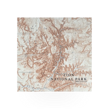 Smith Western 24-inch Zion Topo Map bandana featuring detailed topographical design for outdoor adventure and style.