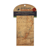 McGovern Maps Zion National Park map bandana featuring detailed park illustration and topographic design.