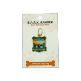 Eagle River Designs BARK Ranger dog tag with Zion theme, featuring detailed engraved design for pet identification.