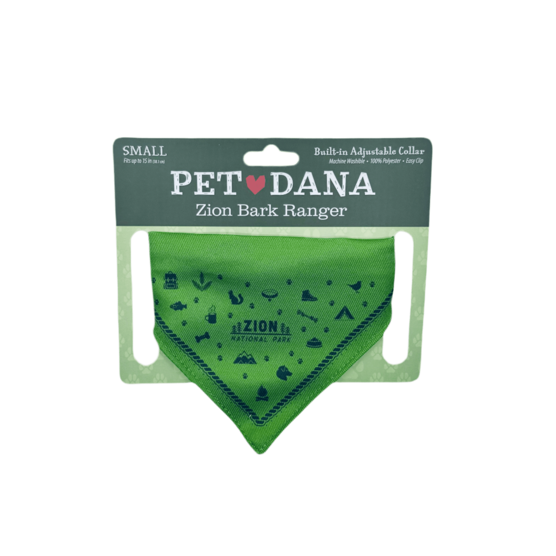 BARK Ranger - Pet Bandana Asstd Colors S/L - Zion Natl Park Forever Project