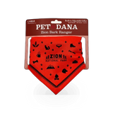 Colorful BARK Ranger pet bandana by Impact Photographics, small/large size, featuring playful themed designs for dogs.