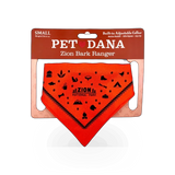 Colorful BARK Ranger pet bandana in assorted colors, small/large size, featuring fun themed patterns by Impact Photographics.