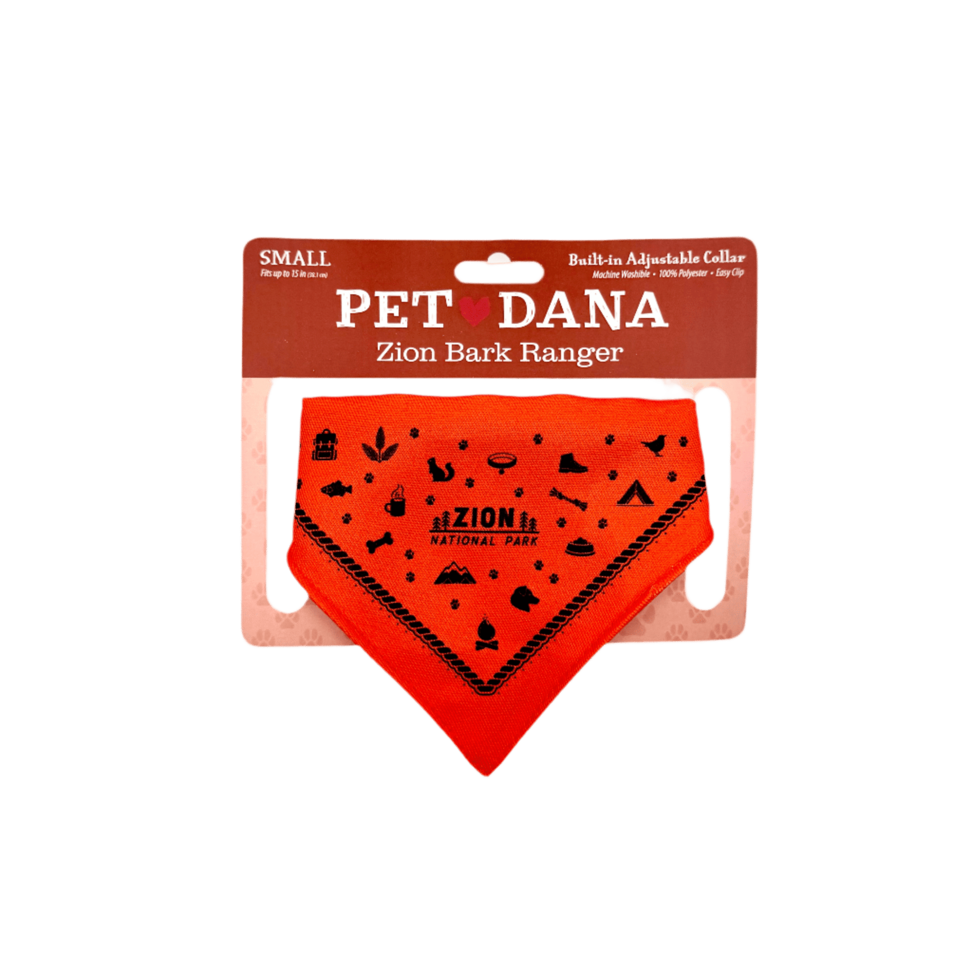 BARK Ranger - Pet Bandana Asstd Colors S/L - Zion Natl Park Forever Project