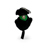 Plush black Labrador dog key clip from BARK Ranger collection by Nature Planet Inc, featuring a soft, detailed dog charm.