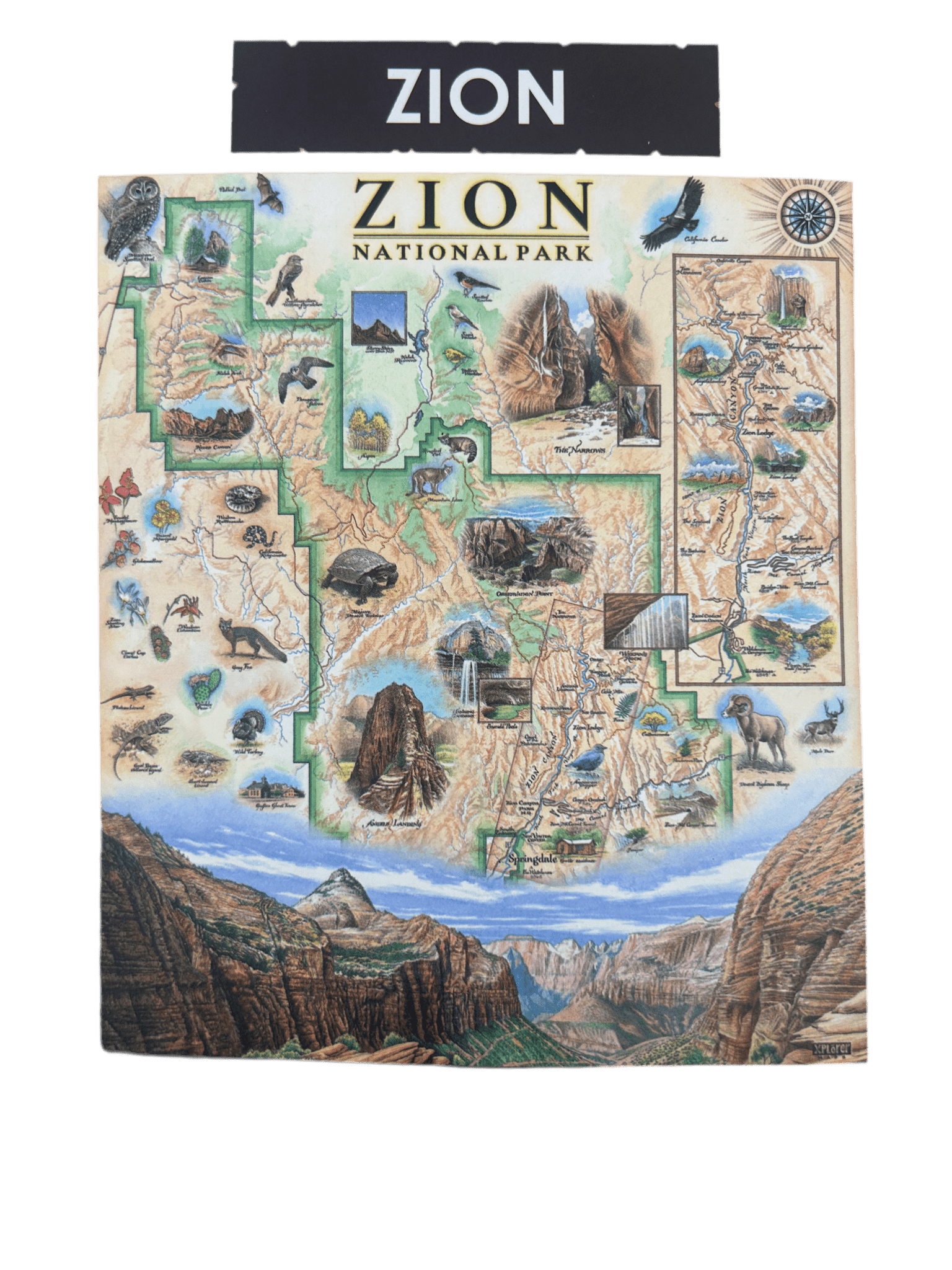 Blanket - Xplorer Map Zion - Zion Natl Park Forever Project