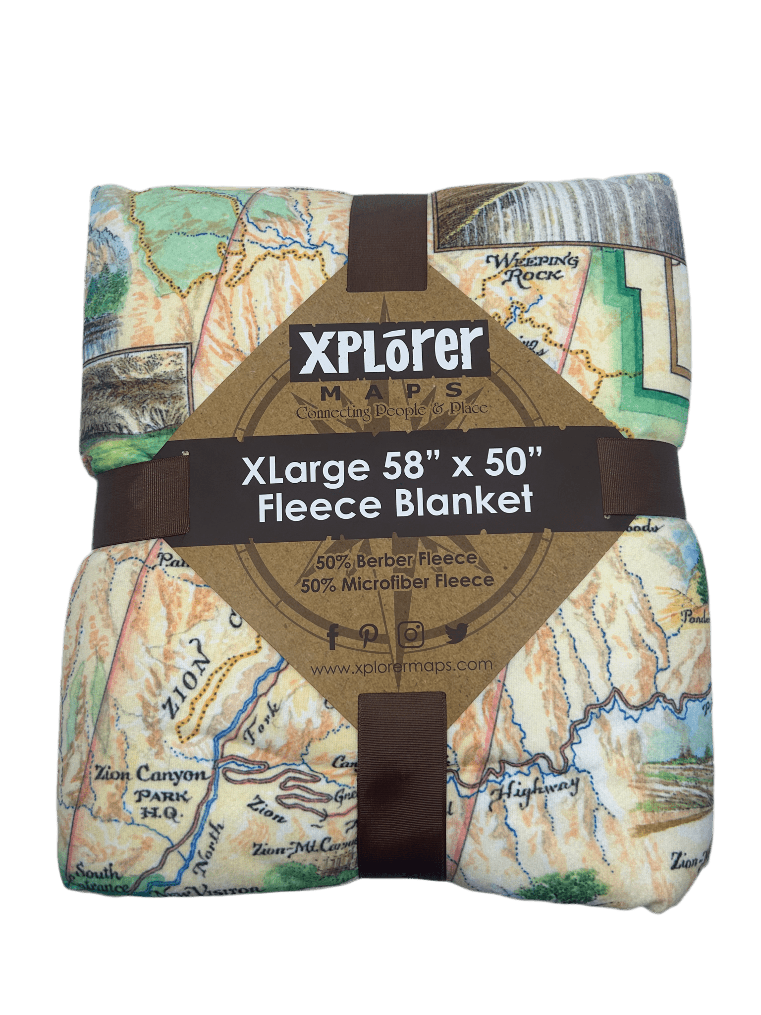 Blanket - Xplorer Map Zion - Zion Natl Park Forever Project