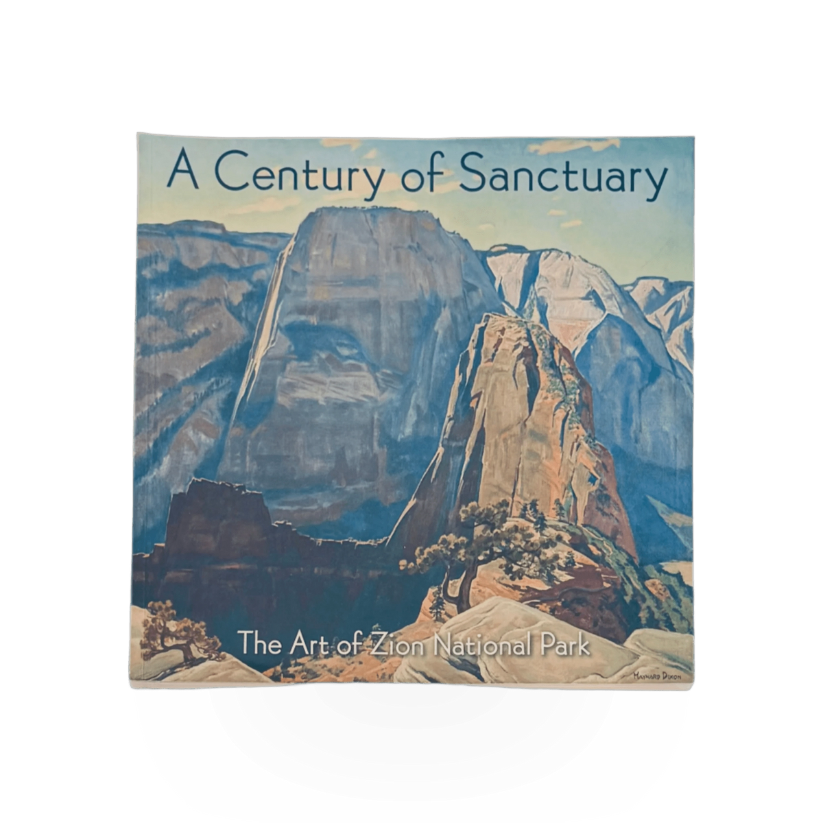 Hardcover book titled "A Century of Sanctuary" by ZNHA, showing the front cover with title and author branding.