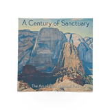 Hardcover book titled "A Century of Sanctuary" by ZNHA, showing the front cover with title and author branding.
