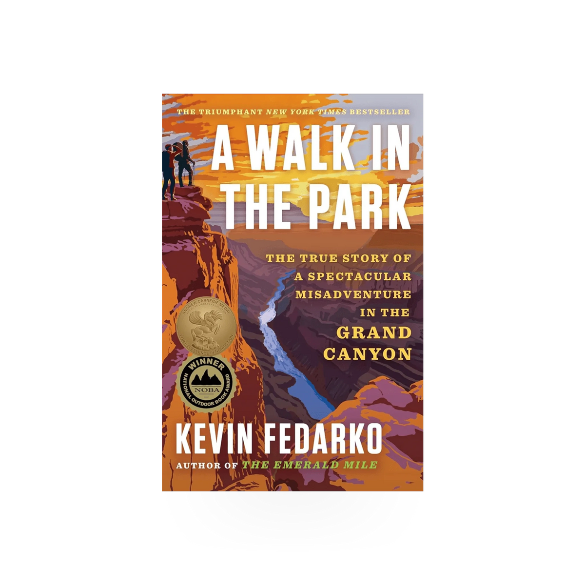 Paperback book titled "A Walk in the Park" by Simon & Schuster with a nature-themed cover illustration.