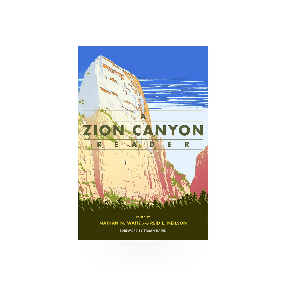 A Zion Canyon Reader book by Chicago Distribution Center, featuring a cover with scenic Zion National Park imagery.