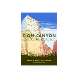 A Zion Canyon Reader book by Chicago Distribution Center, featuring a cover with scenic Zion National Park imagery.