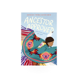 Ancestor Approved book by Harper Collins Publishers, featuring a colorful cover with Native American-inspired artwork.