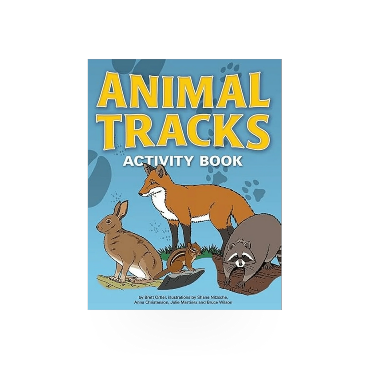 AdventureKeen Animal Tracks Activity Book featuring fun illustrations and activities for kids to learn animal footprints.