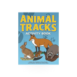 AdventureKeen Animal Tracks Activity Book featuring fun illustrations and activities for kids to learn animal footprints.