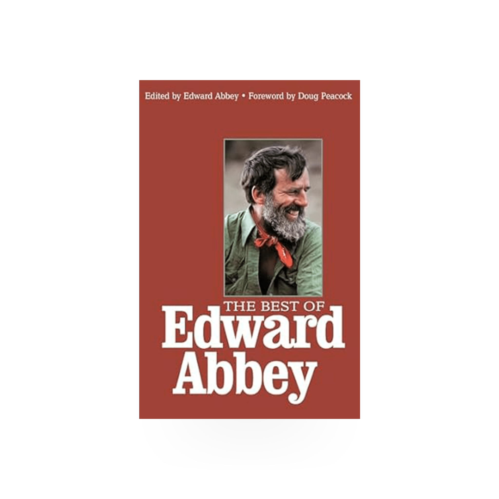 Cover image of "Best of Edward Abbey" book published by Penguin Random House, featuring the book's title and design.
