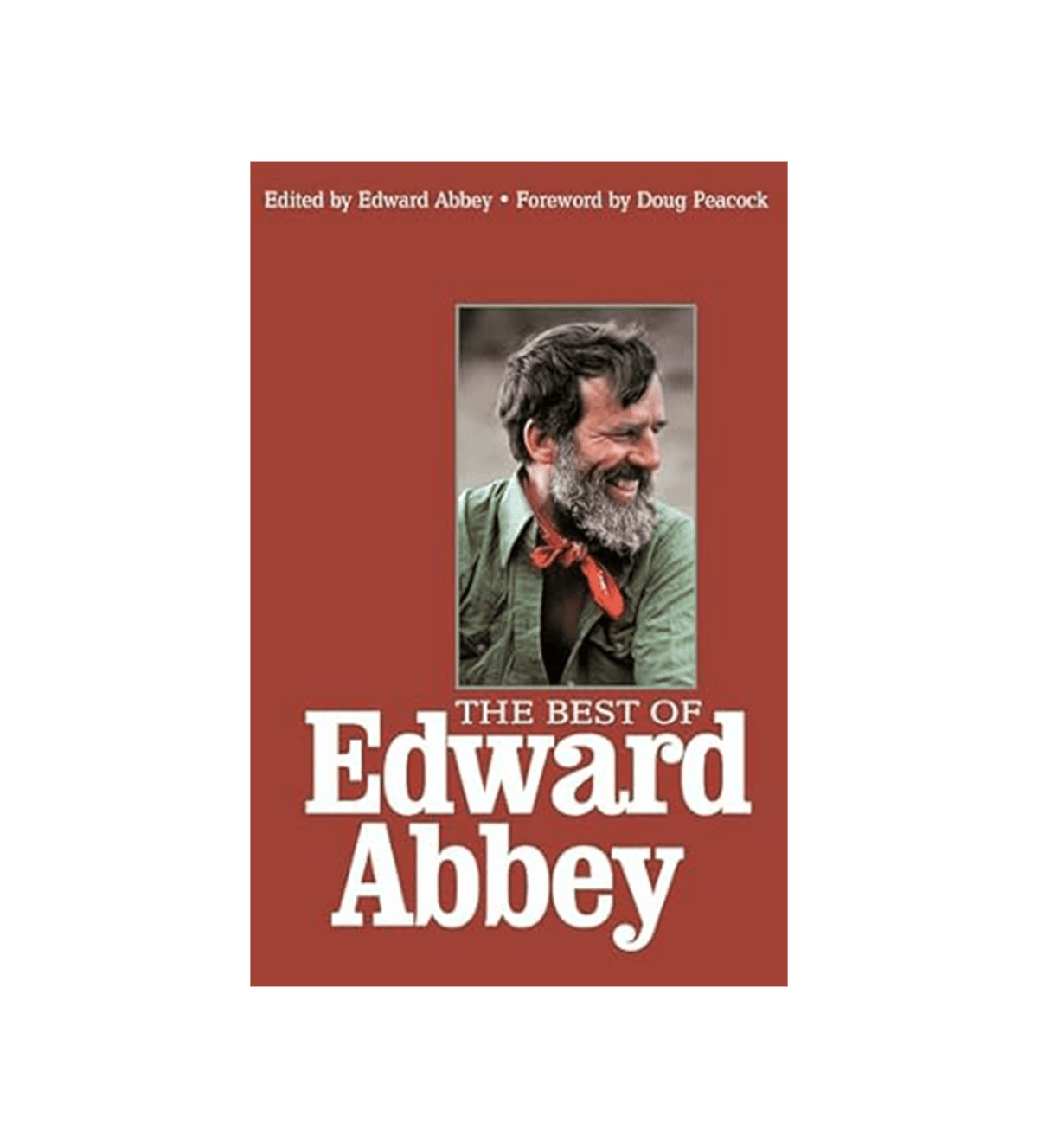 Cover image of "Best of Edward Abbey" book published by Penguin Random House, featuring the book's title and design.