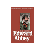 Cover image of "Best of Edward Abbey" book published by Penguin Random House, featuring the book's title and design.