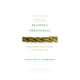 Ingram PUB of Braiding Sweetgrass book showing the cover with botanical illustrations and title text.
