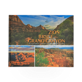 Park Partners book on Bryce, Zion, and Grand Canyon featuring scenic images and information about these national parks.