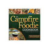 AdventureKeen Campfire Foodie Cookbook, a hardcover pub book with outdoor cooking recipes and camping food ideas.