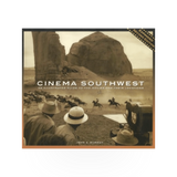 Book cover for Cinema Southwest 2nd Edition by Canyonlands NHA, featuring images and text related to southwestern cinema history.
